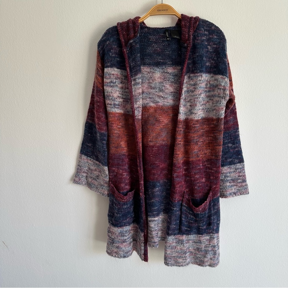 Vintage Y2K New Directions Cardigan Sweater Hoodie Whimsigoth Fairy ColorBlock